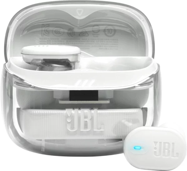 Гарнитура внутриканальные JBL Tune Buds 2 Ghost белый беспроводные bluetooth в ушной раковине (JBLTBUDS2GWHT)
