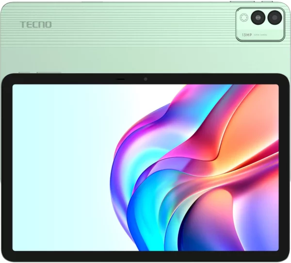 Планшет Tecno MegaPad 11 T1101 G99 (2.2) 8C RAM8Gb ROM128Gb 10.95" IPS 1200x1920 4G 1Sim Android 14 зеленый 13Mpix 8Mpix BT WiFi microSD 1Tb 8000mAh