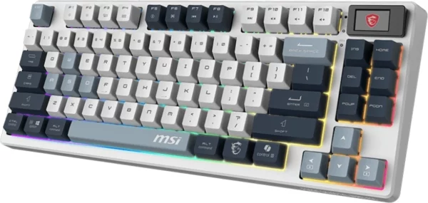Клавиатура MSI FORGE GK600 механическая белый/синий USB Multimedia for gamer LED (S11-43RUP01-HH9)