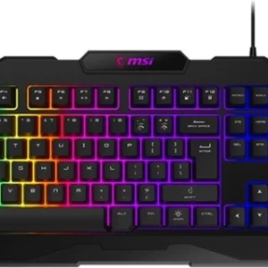 Клавиатура MSI FORGE GK100 RU черный USB for gamer LED (S11-04RU252-HH9)