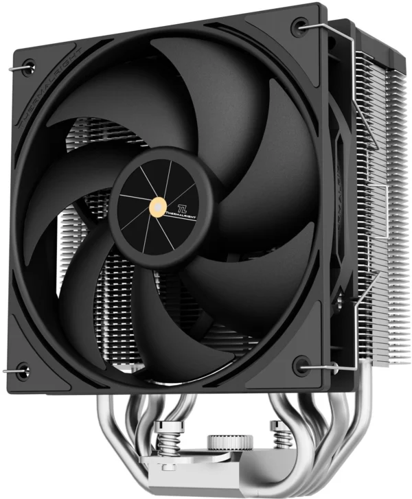 Устройство охлаждения(кулер) Thermalright Assassin X 120 R Digital ARGB Soc-AM5/AM4/1200/1700/1851 черный 4-pin 25.6dB Al+Cu LCD Ret (AX120-R-DIGITAL-BL-ARGB)