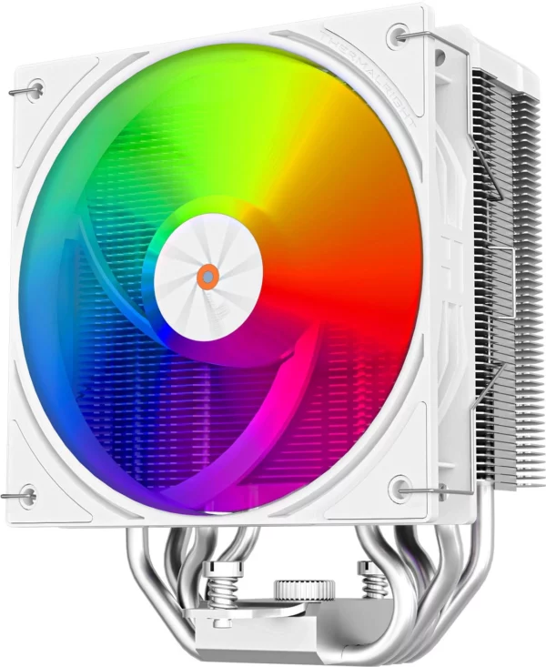 Устройство охлаждения(кулер) Thermalright Assassin X 120 R Digital ARGB Soc-AM5/AM4/1200/1700/1851 белый 4-pin 25.6dB Al+Cu LCD Ret (AX120-R-DIGITAL-WH-ARGB)
