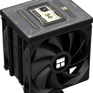 Устройство охлаждения(кулер) Thermalright Burst Assassin Vision 120 Soc-AM5/AM4/1200/1700/1851 черный 4-pin 25.6dB Al+Cu LCD Ret (BA120-VISION-BL)