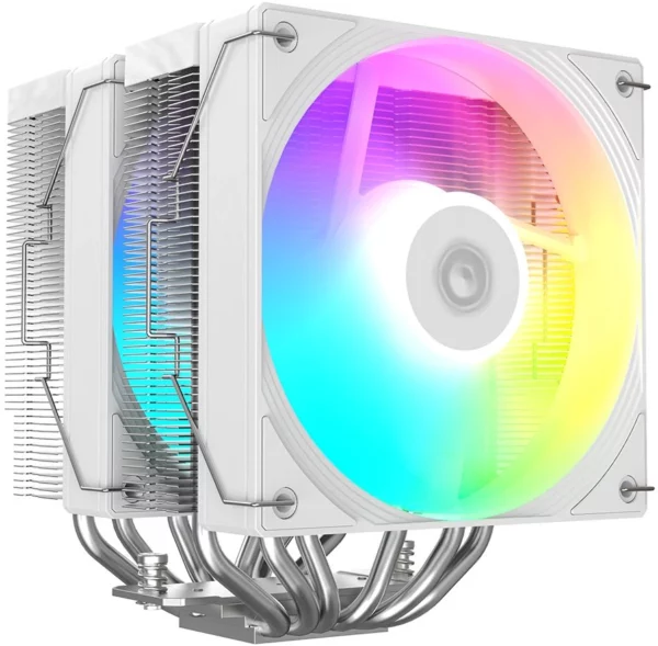 Устройство охлаждения(кулер) ID-Cooling Frozn A620 Pro Se ARGB Soc-AM5/AM4/1200/1700/1851 серебристый/белый 4-pin 15-27.2dB Al+Cu 260W 1190gr Ret (FROZN A620 PRO SE ARGB WHITE)
