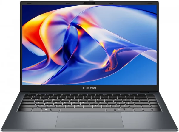 Ноутбук Chuwi GemiBook Xpro N-series N150 16Gb SSD512Gb Intel UHD Graphics 14.1" IPS FHD (1920x1080) Windows 11 Home grey WiFi BT Cam 5000mAh