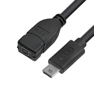 Удлинитель / GreenConnect GCR-52445 / GCR Удлинитель 1.0m MiniUSB, M/F, черный, GCR-52445