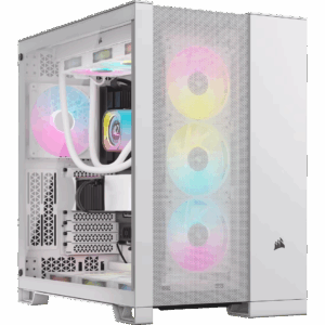 Корпус без блока питания / Corsair CC-9011260-WW / Корпус без блока питания/ Case Corsair 6500D Airflow, Midi-Tower, TG, no fan, 4xUSB-A 3.2, 1xUSB 3.2 Type-C, E-ATX, ATX, mATX, mITX White