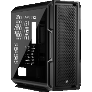 Корпус без блока питания / Corsair CC-9011300-WW / Корпус без блока питания/ Case Corsair 5000T, Midi-Tower, TG, no fan, 4xUSB-A 3.2, 1xUSB 3.2 Type-C, E-ATX, ATX, mATX, mITX Black