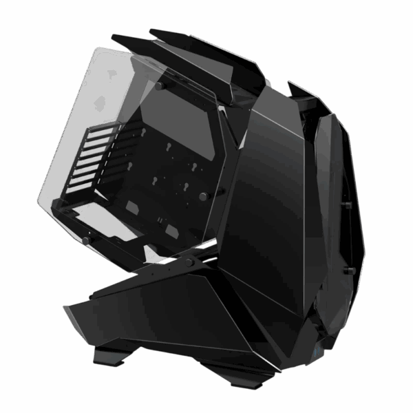 Корпус без блока питания / JONSBO MOD-5 Black / Корпус без блока питания/ Case JONSBO MOD-5, Full-Tower, TG, no fans, 2xUSB-A 3.0 + 1xUSB-C 3.2, ATX, mATX, mITX Black