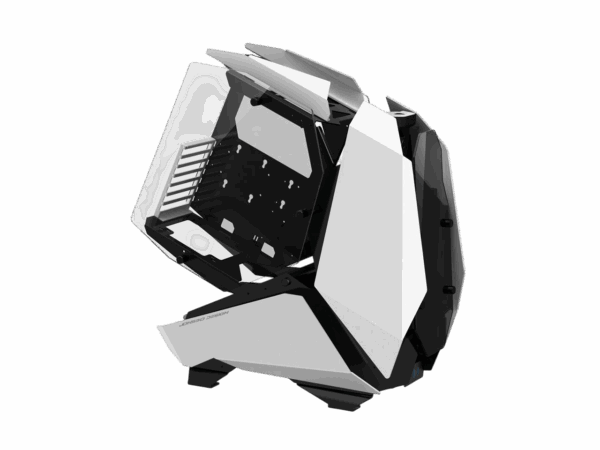 Корпус без блока питания / JONSBO MOD-5 White / Корпус без блока питания/ Case JONSBO MOD-5, Full-Tower, TG, no fans, 2xUSB-A 3.0 + 1xUSB-C 3.2, ATX, mATX, mITX White
