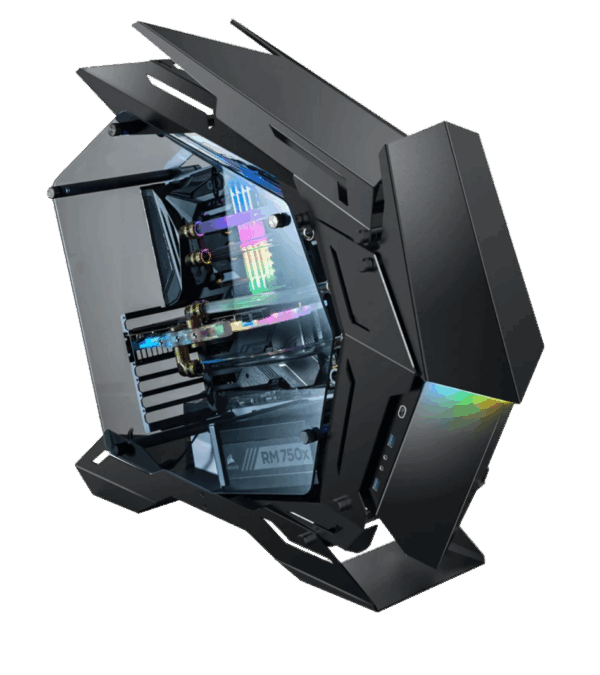 Корпус без блока питания / JONSBO MOD-3 Black / Корпус без блока питания/ Case JONSBO MOD-3, Full-Tower, TG, no fans, 2xUSB-A 3.0, EATX, ATX, mATX, mITX Black