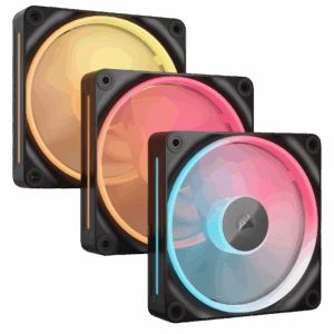 Кулер для корпуса / Corsair CO-9051050-WW / Кулер для корпуса/ Case Cooler Corsair iCUE LINK LX120-R RGB Reverse (120x120x25mm, 4-pin PWM, RGB, 66.7CFM, 37.7dBA, 2400RPM, Black, 3pcs)