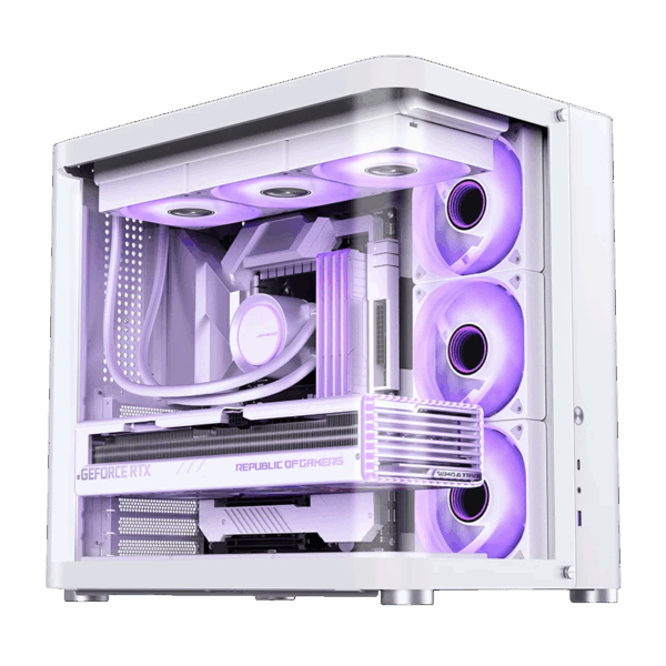 Корпус без блока питания / JONSBO TK-2 White / Корпус без блока питания/ Case JONSBO TK-2, Midi-Tower, TG, no fans, 1xUSB-A 3.2 + 1xUSB-C 3.2, ATX, mATX, mITX White