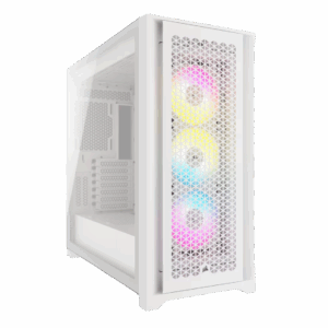 Корпус без блока питания / Corsair CC-9011243-WW / Корпус без блока питания/ Case Corsair iCUE 5000D RGB Airflow, Midi-Tower, TG, 3x120mm RGB, 2xUSB-A 3.2, 1xUSB 3.2 Type-C, E-ATX, ATX, mATX, mITX White