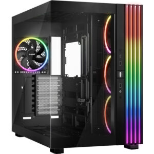 Корпус ПК без блока питания / Be Quiet LIGHT BASE 900 FX (BGW71) / Корпус ПК без блока питания/ Case be quiet! LIGHT BASE 900 FX, Full-Tower, TG, 4x140mm ARGB, 2xUSB-A 3.2, 1xUSB 3.2 Type-C, XL-ATX, E-ATX, ATX, mATX, mITX Black