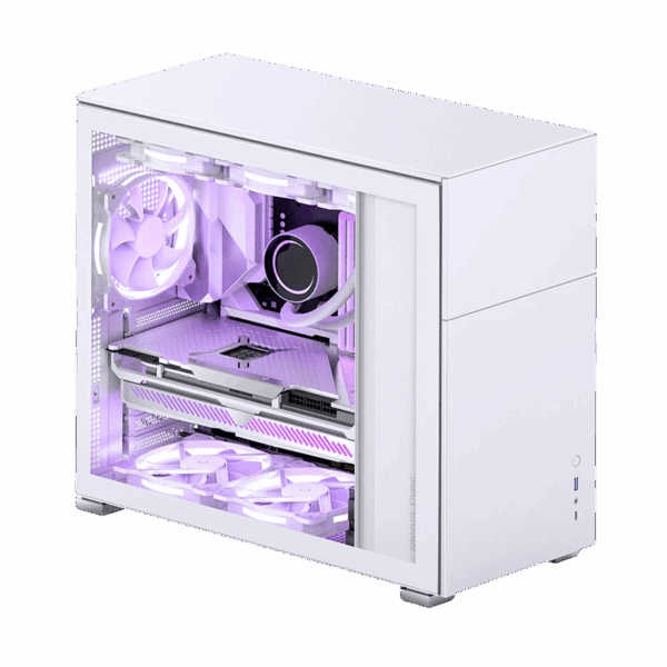 Корпус без блока питания / JONSBO D41 STD White / Корпус без блока питания/ Case JONSBO D41 STD, Midi-Tower, TG, no fan, 1xUSB-A 3.2 + 1xUSB-C 3.2, ATX, mATX White