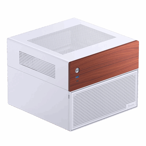 Корпус без блока питания / JONSBO N4 White / Корпус без блока питания/ Case JONSBO N4, Mini-Tower, 1x120mm, 1xUSB-A 3.0 + 1xUSB-C 3.2, SFX PSU Support, mATX, mITX White