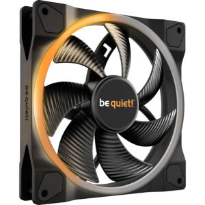 Кулер для корпуса / be quiet! BL074 / Кулер для корпуса/ Case Cooler be quiet! LIGHT WINGS 140mm PWM (140x140x25mm, 4-pin PWM, ARGB, 56CFM, 23.3dBA, 1500RPM, Black)