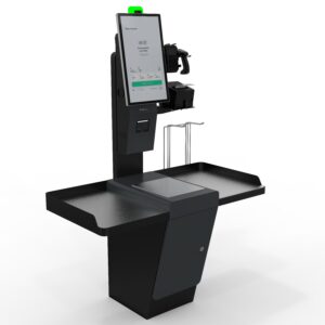 POScenter SCO-M210_V2 LE Fly (J4125,8/128GB,черная тумба с полками)