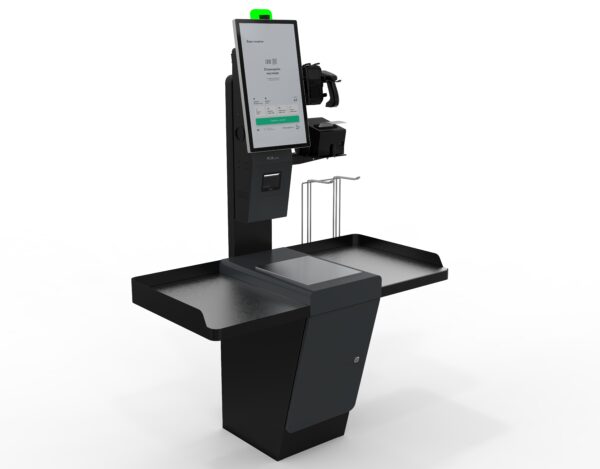POScenter SCO-M210_V2 LE Fly (J4125,8/128GB,черная тумба с полками)