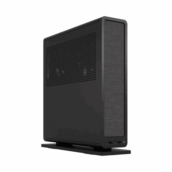 Корпус без блока питания / Fractal Design FD-C-RID1N-11 / Корпус без блока питания/ Case Fractal Design Ridge, 2x140mm, 2xUSB-A 3.2 + 1xUSB 3.2 Type-C, SFX PSU Support, mITX Black