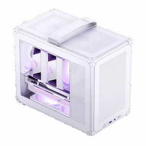 Корпус без блока питания / JONSBO C6 MAX White / Корпус без блока питания/ Case JONSBO C6 MAX Handle, Mini-Tower, TG, no fan, 1xUSB-A 3.0 + 1xUSB-C 3.1, mATX, mITX White