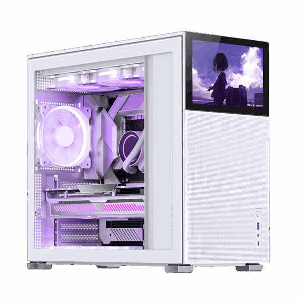 Корпус без блока питания / JONSBO D41 MESH SCREEN White / Корпус без блока питания/ Case JONSBO D41 MESH SCREEN, Midi-Tower, TG, no fan, 1xUSB-A 3.2 + 1xUSB-C 3.2, ATX, mATX White