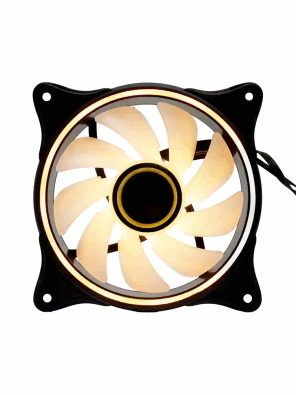 Кулер для ПК / HSPD FN027R-120BK-ARGB / Кулер для ПК/ Case Cooler HSPD FN027R Black (120x120x25mm, 4-pin PWM, ARGB, 48.6CFM, 30.1dBA, 1500RPM, Black)