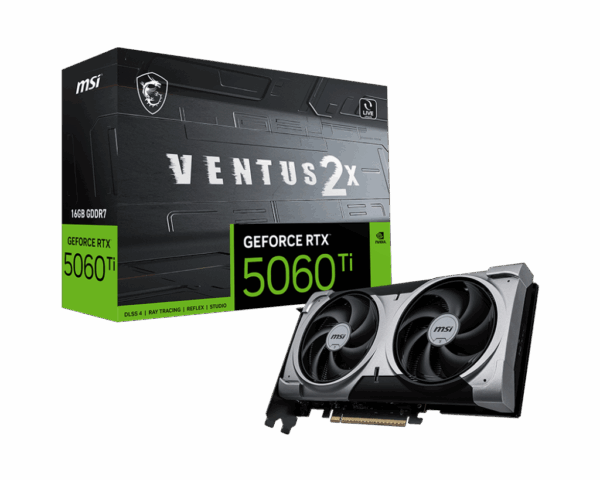 Видеокарта / MSI GeForce RTX 5060 Ti 16G VENTUS 2X OC PLUS / Видеокарта/ GeForce RTX 5060 Ti 16G VENTUS 2X OC PLUS