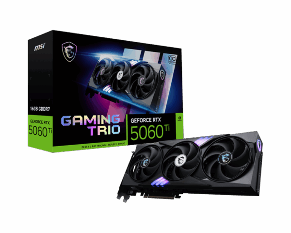 Видеокарта / MSI GeForce RTX 5060 Ti 16G GAMING TRIO OC / Видеокарта/ GeForce RTX 5060 Ti 16G GAMING TRIO OC