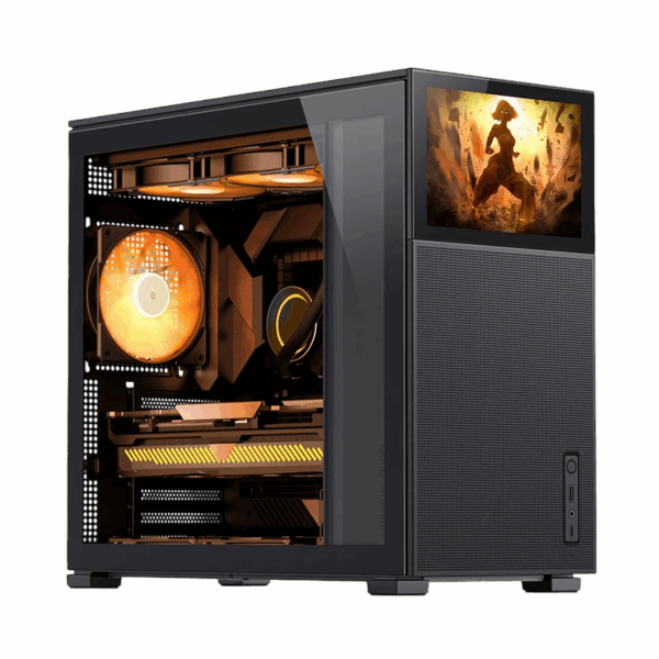 Корпус без блока питания / JONSBO D41 MESH SCREEN Black / Корпус без блока питания/ Case JONSBO D41 MESH SCREEN, Midi-Tower, TG, no fan, 1xUSB-A 3.2 + 1xUSB-C 3.2, ATX, mATX Black