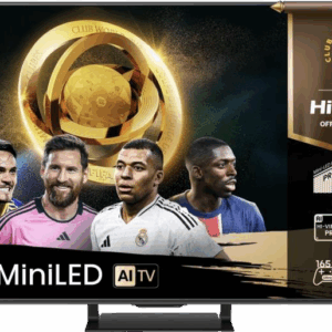Телевизор ЖК 75`` Hisense / Hisense 75U7Q PRO / Телевизор ЖК 75`` Hisense/ 75", Ultra HD, Mini LED, Local Dimming Zones 640, 165 Hz(VRR), Smart TV (ОС VIDAA U9), Wi-Fi, DVB-T2/T/C/S2/S, HDR 10+, Dolby Vision, Dolby Atmos, Bluetooth, 2.1.2ch 210W(Main)+20W(Subwoofer)+25W(Side), CI+(1.4), 4хHDMI, 2хUSB, Works with Alexa, Alexa Built-in, GA, VIDAA Voice, Yandex, FreeSync Premium Pro, 144Hz Game Mode Pro, Black, 2025