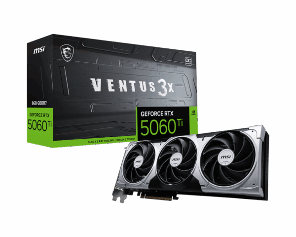 Видеокарта / MSI GeForce RTX 5060 Ti 8G VENTUS 3X OC / Видеокарта/ GeForce RTX 5060 Ti 8G VENTUS 3X OC