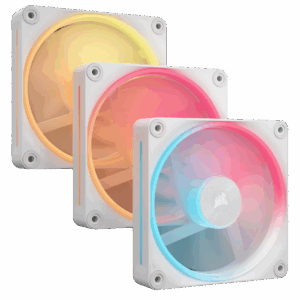 Кулер для корпуса / Corsair CO-9051054-WW / Кулер для корпуса/ Case Cooler Corsair iCUE LINK LX120-R RGB Reverse (120x120x25mm, 4-pin PWM, RGB, 66.7CFM, 37.7dBA, 2400RPM, White, 3pcs)