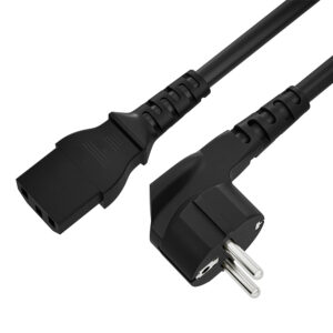 Кабель питания С13 / 4PH 4PH-R90421 / 4ПХ Кабель питания черный 5.0m, евровилка угловая Schuko - С13, 31,0mm, 4PH-R90421