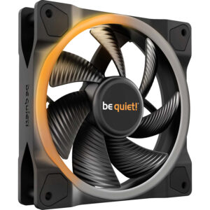 Кулер для корпуса / be quiet! BL072 / Кулер для корпуса/ Case Cooler be quiet! LIGHT WINGS 120mm PWM (120x120x25mm, 4-pin PWM, ARGB, 41.5CFM, 20.6dBA, 1700RPM, Black)