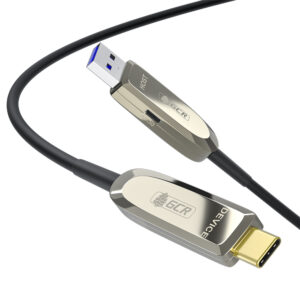 Кабель / GreenConnect GCR-56234 / GCR Кабель USB 3.1 (USB 3.2 Gen 2) Type-C, 7.5m, оптический, AM / CM, 10 Гбит/с, черный