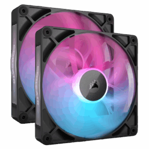 Кулер для корпуса / Corsair CO-9051020-WW / Кулер для корпуса/ Case Cooler Corsair iCUE LINK RX140 RGB (140x140x25mm, 4-pin PWM, RGB, 94.7CFM, 36dBA, 1700RPM, Black, 2pcs)