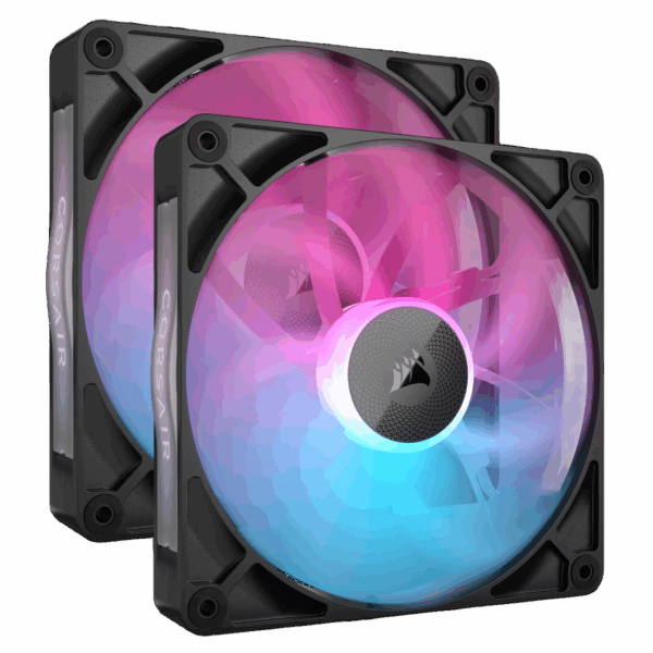 Кулер для корпуса / Corsair CO-9051020-WW / Кулер для корпуса/ Case Cooler Corsair iCUE LINK RX140 RGB (140x140x25mm, 4-pin PWM, RGB, 94.7CFM, 36dBA, 1700RPM, Black, 2pcs)