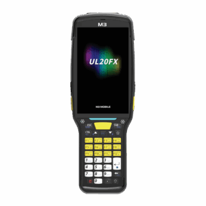 Терминал сбора данных / M3 Mobile U20F4C-QICFRS-HF / Android 10, GMS, FHD, 802.11 a/b/g/n/ac, SE5850 ER Long Range Imager Scanner, Rear Camera, BT, NFC(HF), 4G/64G, 28 Numeric Keypad, Standard Battery for low temperature is included and Bullet Proof Film, Hand Strap are attached. Requires Cradle and Power Supply for charging. (sold separately)