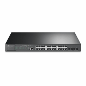 Коммутатор / TP-Link SG3428MP / Коммутатор/ JetStream 28-port Gigabit L2+ Managed Switch with 24-port PoE+, PoE budget up to 384W, support SDN UKplug