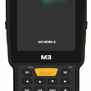 Терминал сбора данных / M3 Mobile US300D-T2CWRE-HF / Android 13.0 GMS, WVGA, Wi-Fi 6, SE4770 2D Imager Scanner(Straight Shooter/0° Scan), 16MP Rear Camera, BT5.3, NFC(HF), 4G/64G, 30 Keypad , 6700mAh Battery, Hand Strap, Bullet Proof Film