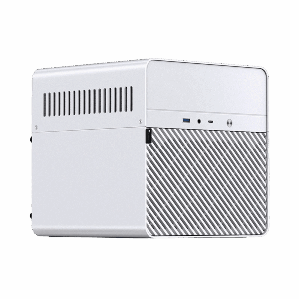 Корпус без блока питания / JONSBO N2 White / Корпус без блока питания/ Case JONSBO N2, Mini-Tower, 1x120mm, 1xUSB-A 3.0 + 1xUSB-C 3.2, SFX PSU Support, mITX White