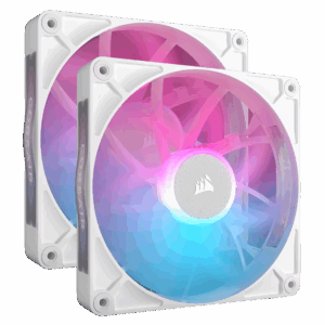 Кулер для корпуса / Corsair CO-9051024-WW / Кулер для корпуса/ Case Cooler Corsair iCUE LINK RX140 RGB (140x140x25mm, 4-pin PWM, RGB, 94.7CFM, 36dBA, 1700RPM, White, 2pcs)