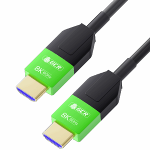 Кабель / GreenConnect GCR-55676 / GCR PRO Кабель 30.0m оптический HDMI 2.1 8K 60Hz, 4K 144Hz, высокоскоростной 48.0 Гбит/с, черный, деревянная катушка, GCR-55676