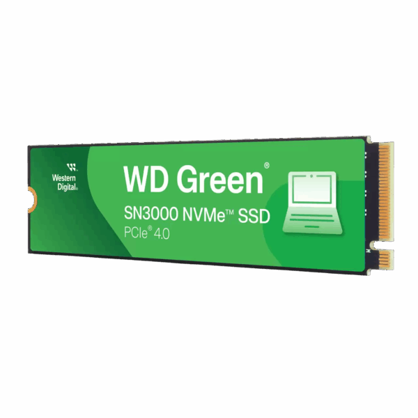 Твердотельные накопители / WD WDS500G4G0E / Твердотельные накопители/ WD SSD Green SN3000, 500GB, M.2(22x80mm), NVMe, PCIe 4.0 x4, QLC, R/W 5000/4100MB/s, TBW 100, DWPD 0.2 (12 мес.)