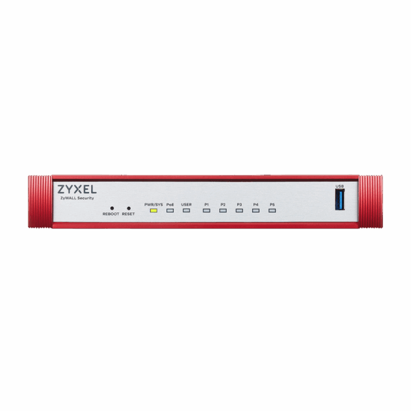 Межсетевой экран / Zyxel USG FLEX 50HP / Межсетевой экран/ Межсетевой экран Zyxel USG FLEX 50HP, 1xRJ-45 1G PoE+ (LAN/WAN), 4xRJ-45 1G (LAN/WAN), 1xUSB3.0 