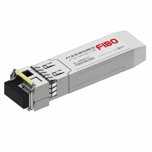 Трансивер / Fibo FT-S10-W3320LD / Трансивер/ FIBO FT-S10-W3320LD SFP+ модуль -WDM, 10G, 20 км, TX 1330 нм, RX 1270 нм, LC, DDM