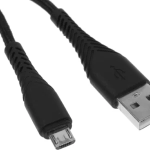 Кабель BoraSCO Fishbone 38499 USB (m)-micro USB (m) 1м черный