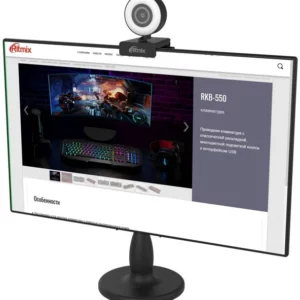 Камера Web Ritmix RVC-250 черный 5Mpix (2592x1944) USB2.0 с микрофоном